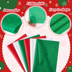500 Sheets Tissue Paper Bulk, Red,Green,White
