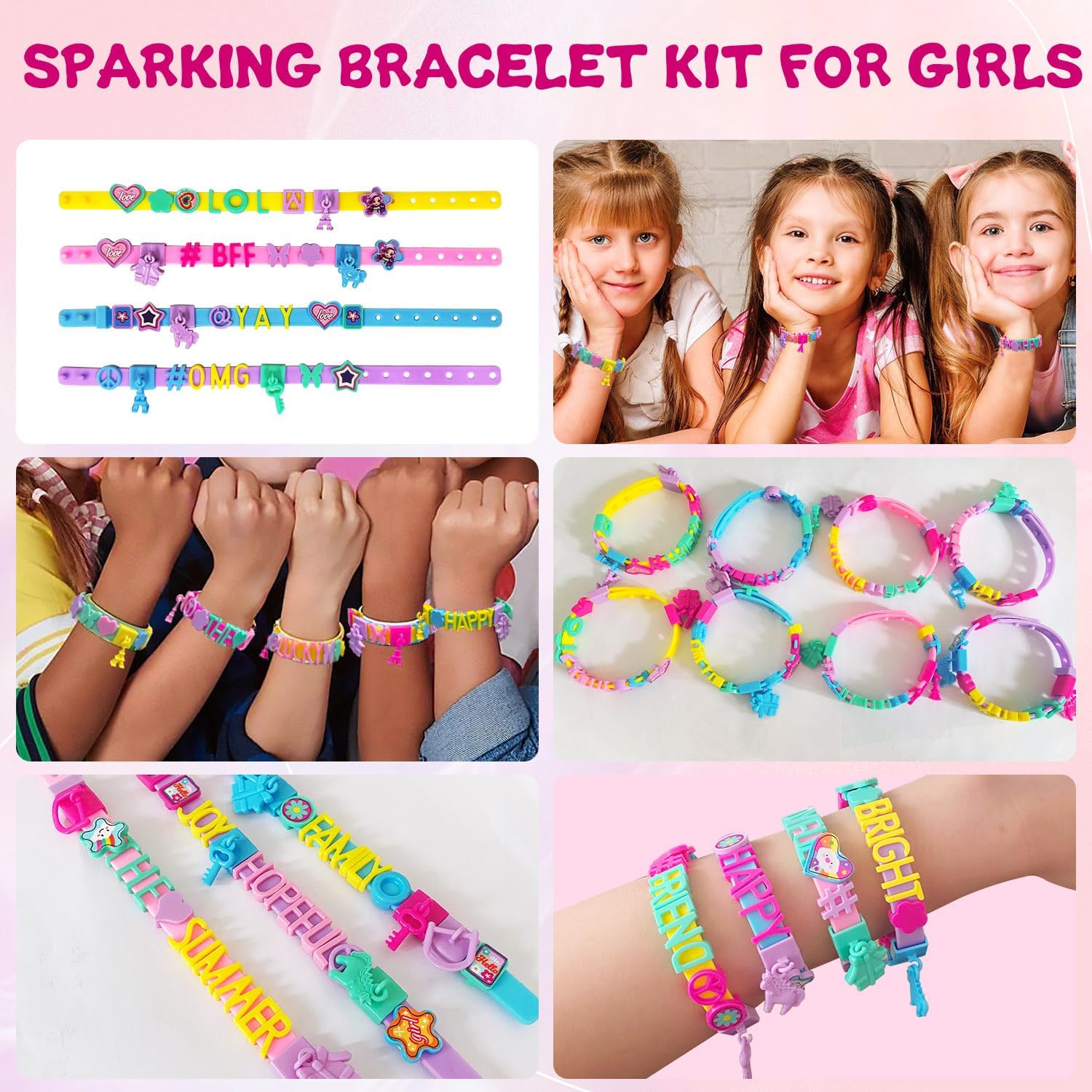 Friendship Bracelet Making Kit for Girls, Birthday Gifts Art & Craft Kits for Kids, DIY Jewelry Making Kit, Girls