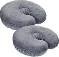 2 Pcs Massage Face Cradle Cover Fleece Massage Table Headrest Cover 14.6'' x 13'' Beauty Bed Headrest Pillow Pad