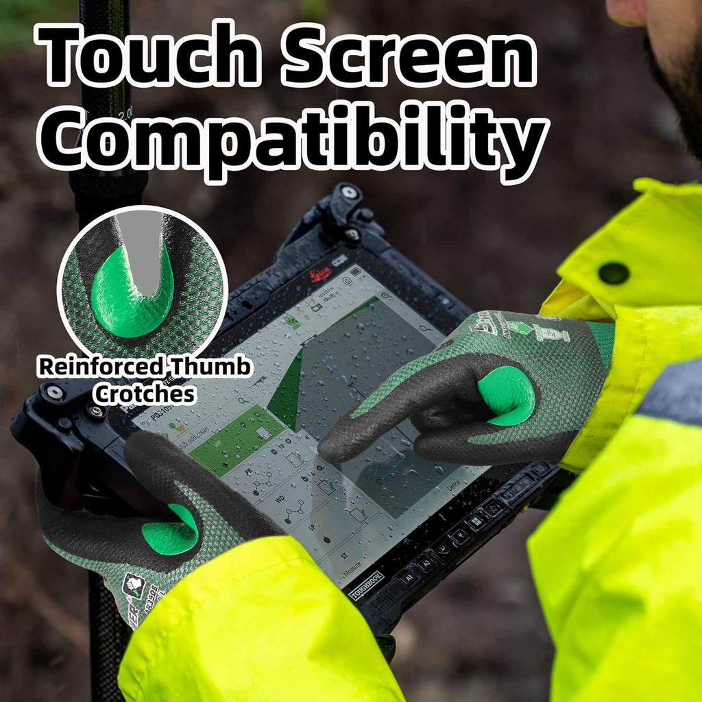 AIR-SKIN ANSI A6 Cut Resistant Gloves, AR3908 Cut Proof Glove, Ultra Thin Cutting Glove with Reinforced Thumb
