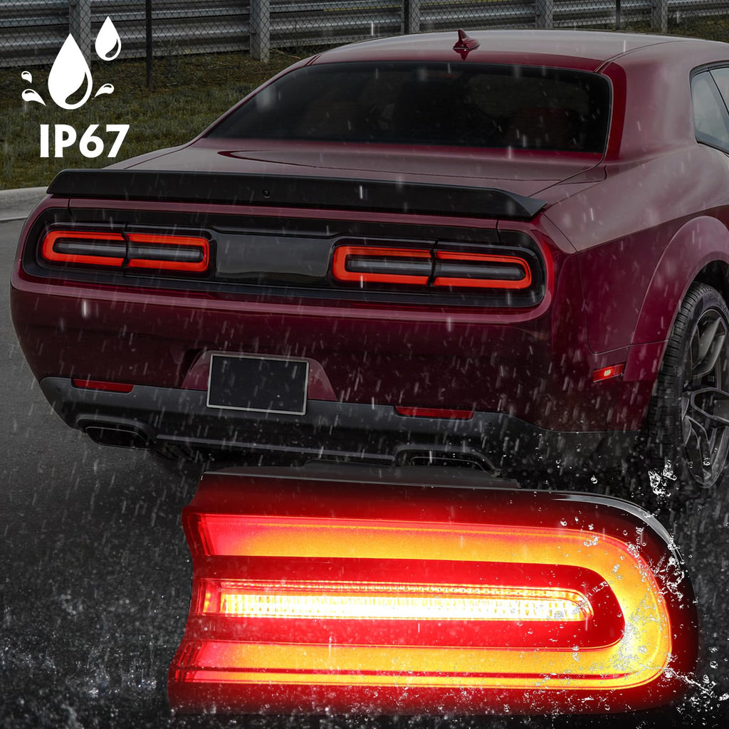 RH Outer Tail Light Compatible with Dodge Challenger 2015-2020 Right