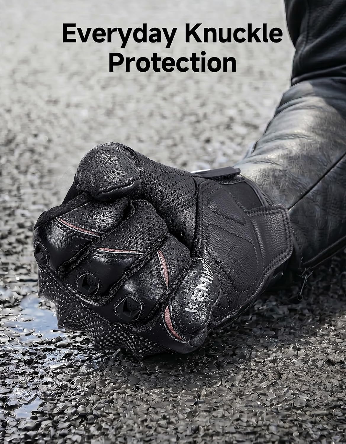 Sheepskin Leather Motorcycle Gloves for Men, Protective Motorcycle Gloves for Motocross Motorbike Dirt Bike Bicycle