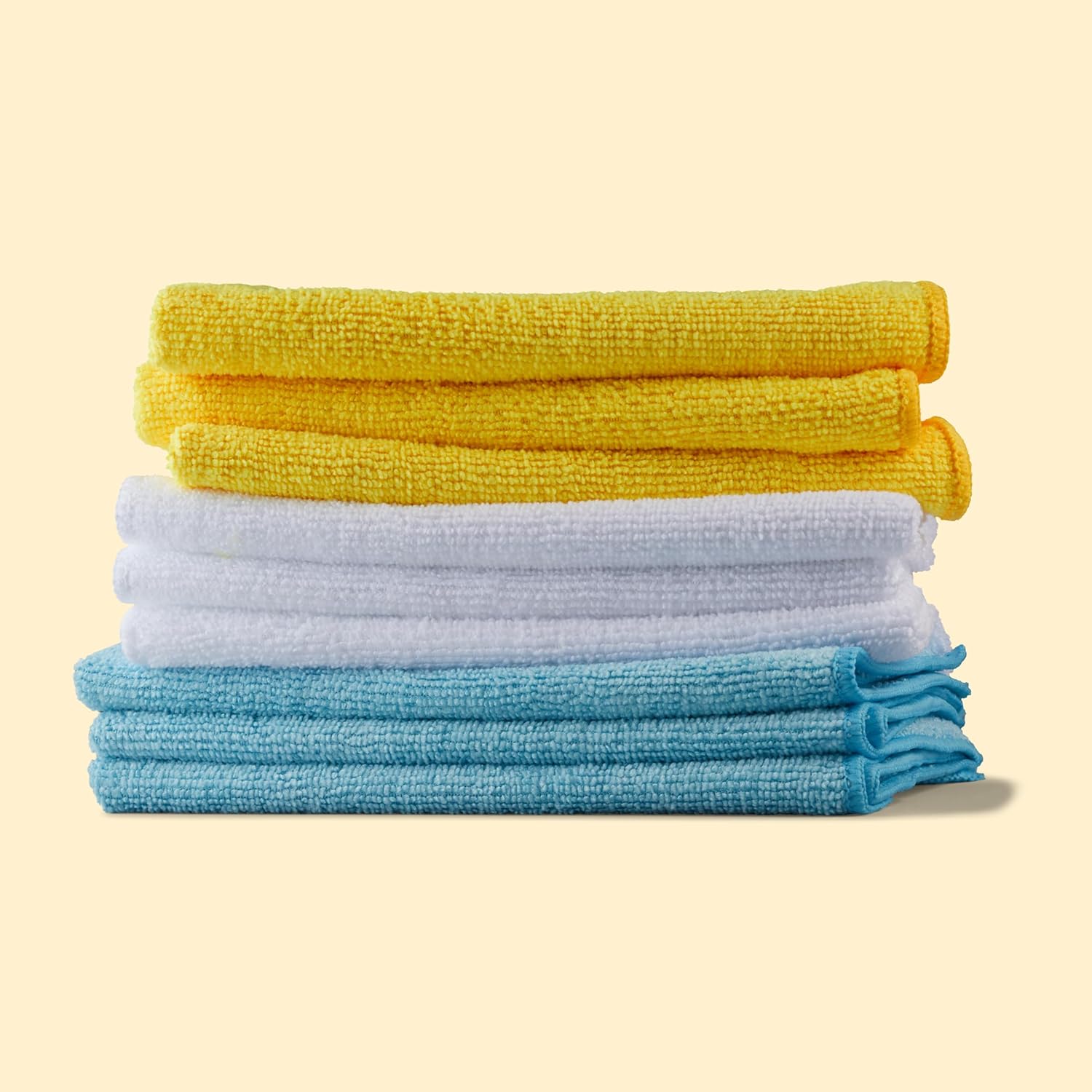 Microfiber Cleaning Cloths, Ultra Absorbent, Lint Free, Streak Free, Non-Abrasive, Reusable and Washable, 16" x 12"