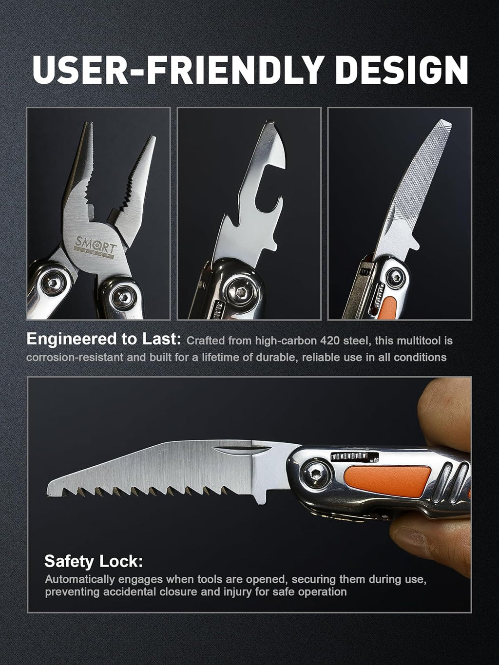 Multitool Pliers, Foldable 14-in-1 Multi Tool Gift for Dad, Father, Husband | Small Pocket Knife Multitool, Mini