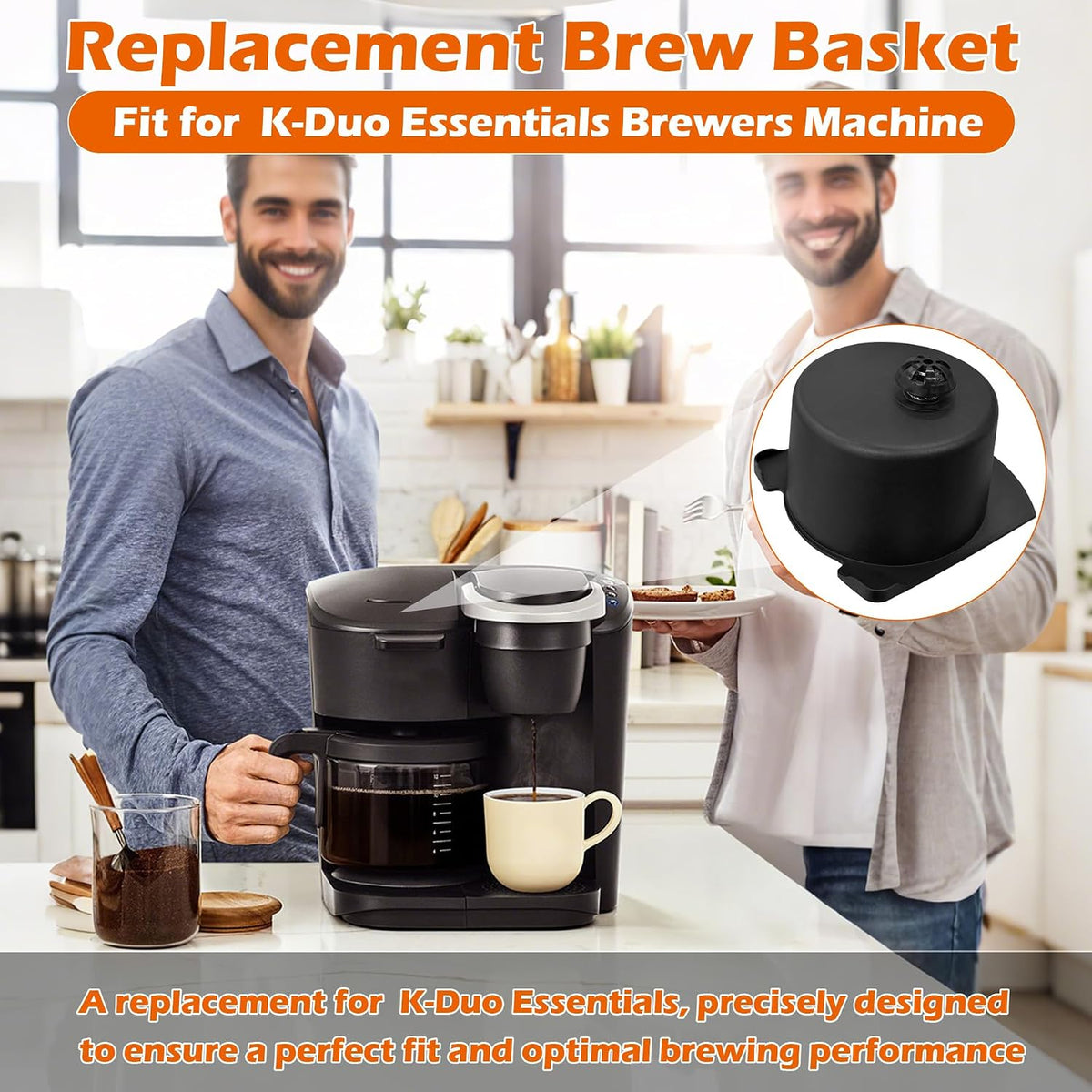 Coffee Brew Basket Replacement for K-Duo Essentials Coffee Makers Only