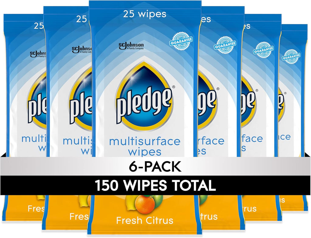 pH Balanced Multi Surface Cleaning Wipes, Fresh Citrus, 25 ct, 6 pk