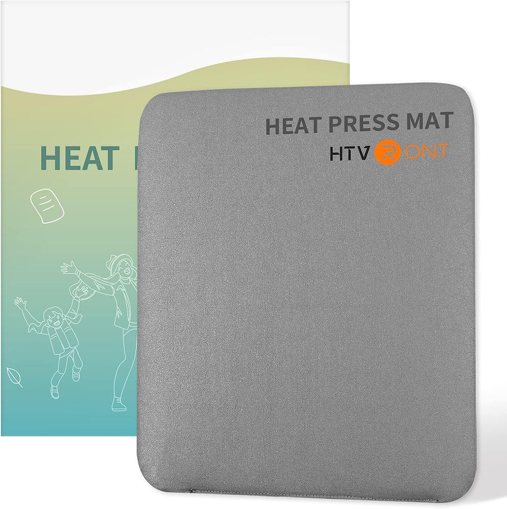 Heat Press Mat 8"x10" - Double Sided Pad for Craft Vinyl Ironing | 7-Layer Composite Even Heat Distribution: