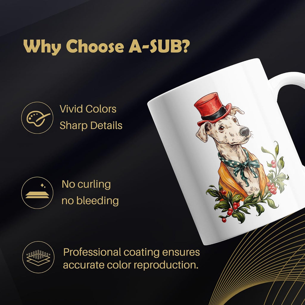 Sublimation Paper 8.5x11 Inch, 125gsm 200 Sheets | Work with Inkjet Printer & Sublimation Ink