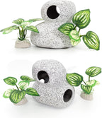 Fish Aquarium Decorations Cave Hide with Viewing Window for Betta Fish Tank Accessories