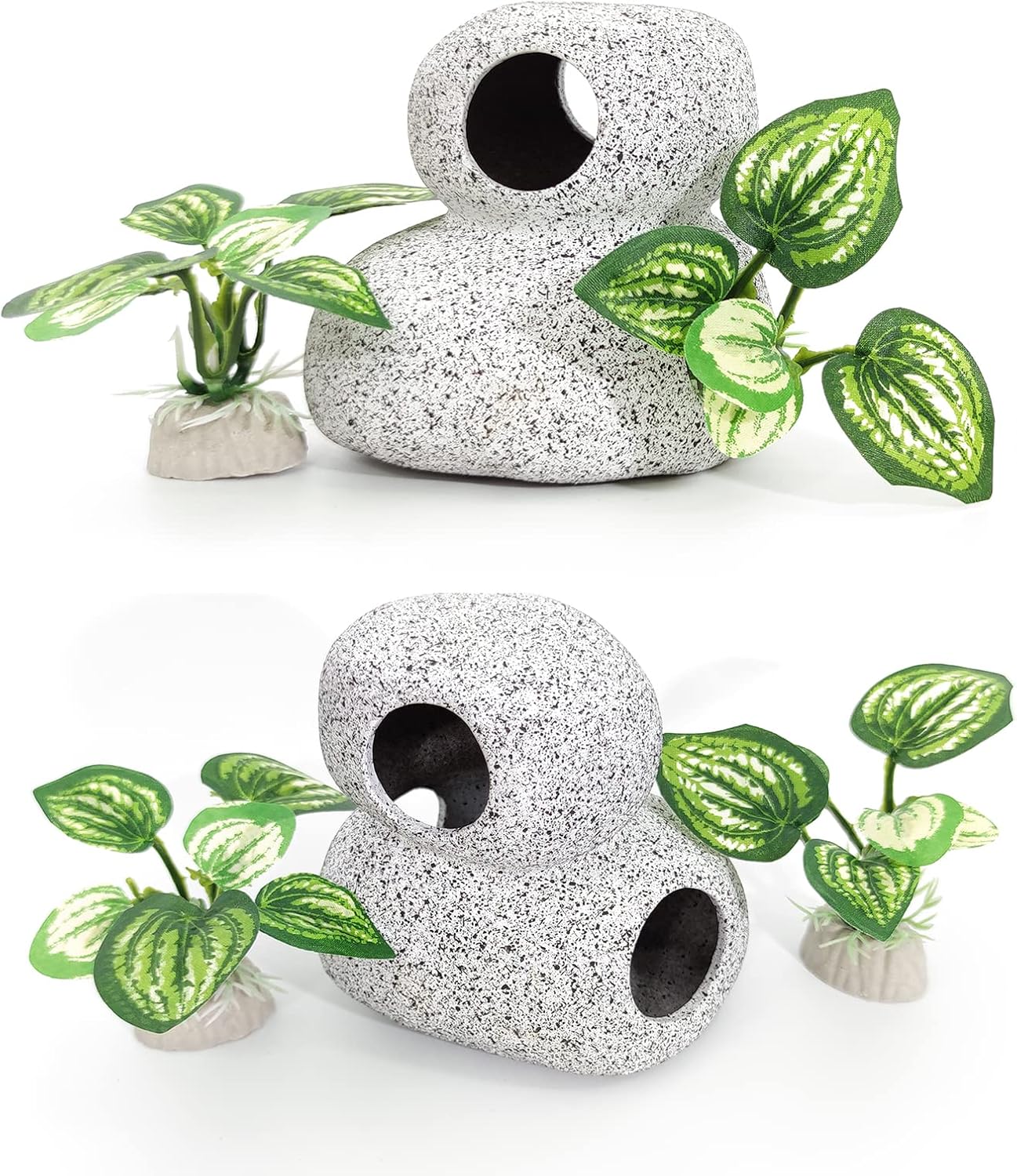 Fish Aquarium Decorations Cave Hide with Viewing Window for Betta Fish Tank Accessories