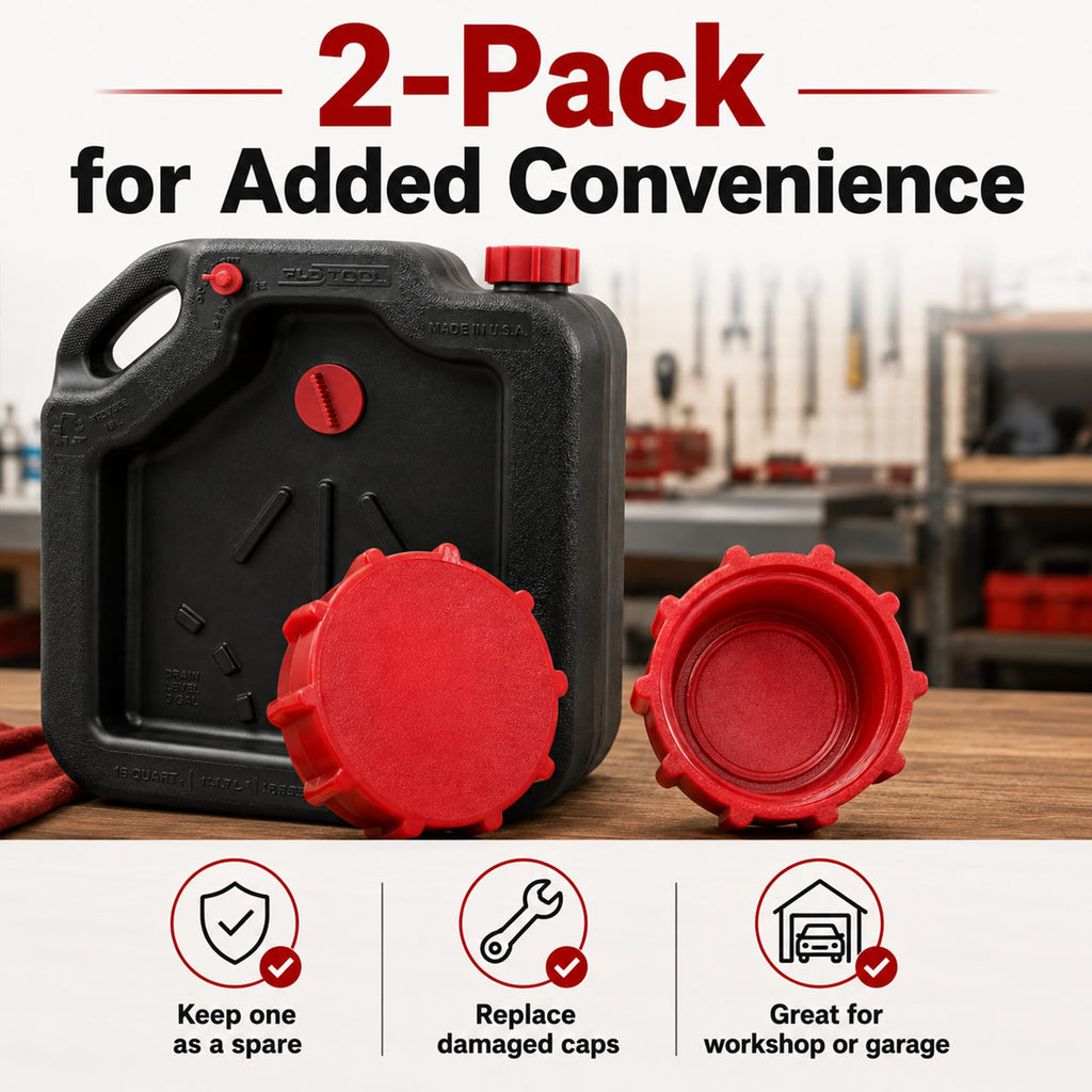 Upgraded Oil Drain Cap Compatible with FloTool 42003MI 16Qt, 2 Pack