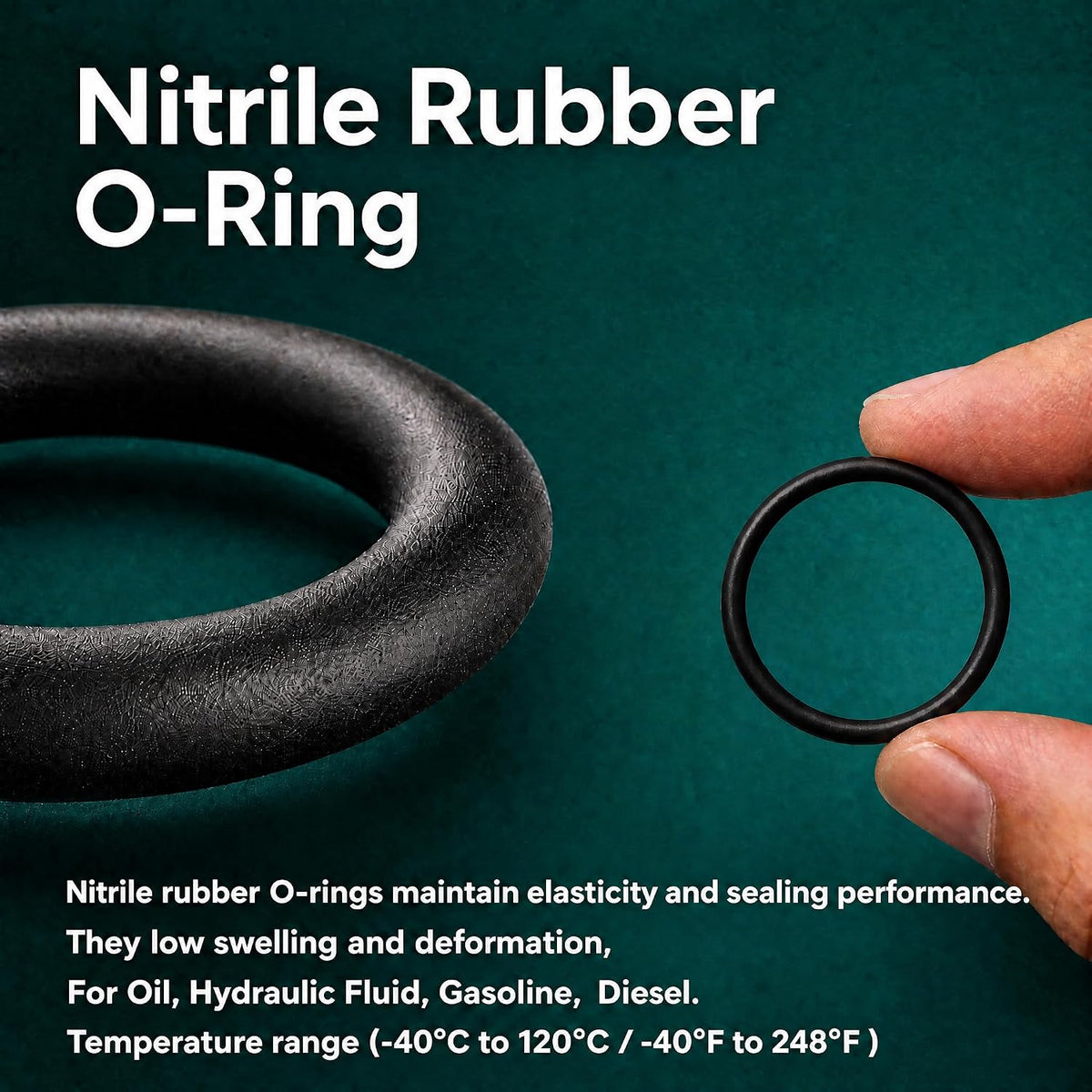 1030PCS Nitrile Rubber O-Ring Assortment Kit in 31 Sizes