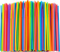 300 Pcs Colorful Flexible Plastic Straws, BPA-Free Disposable Bendy Straws, 10.2" Long and 0.23'' Diameter