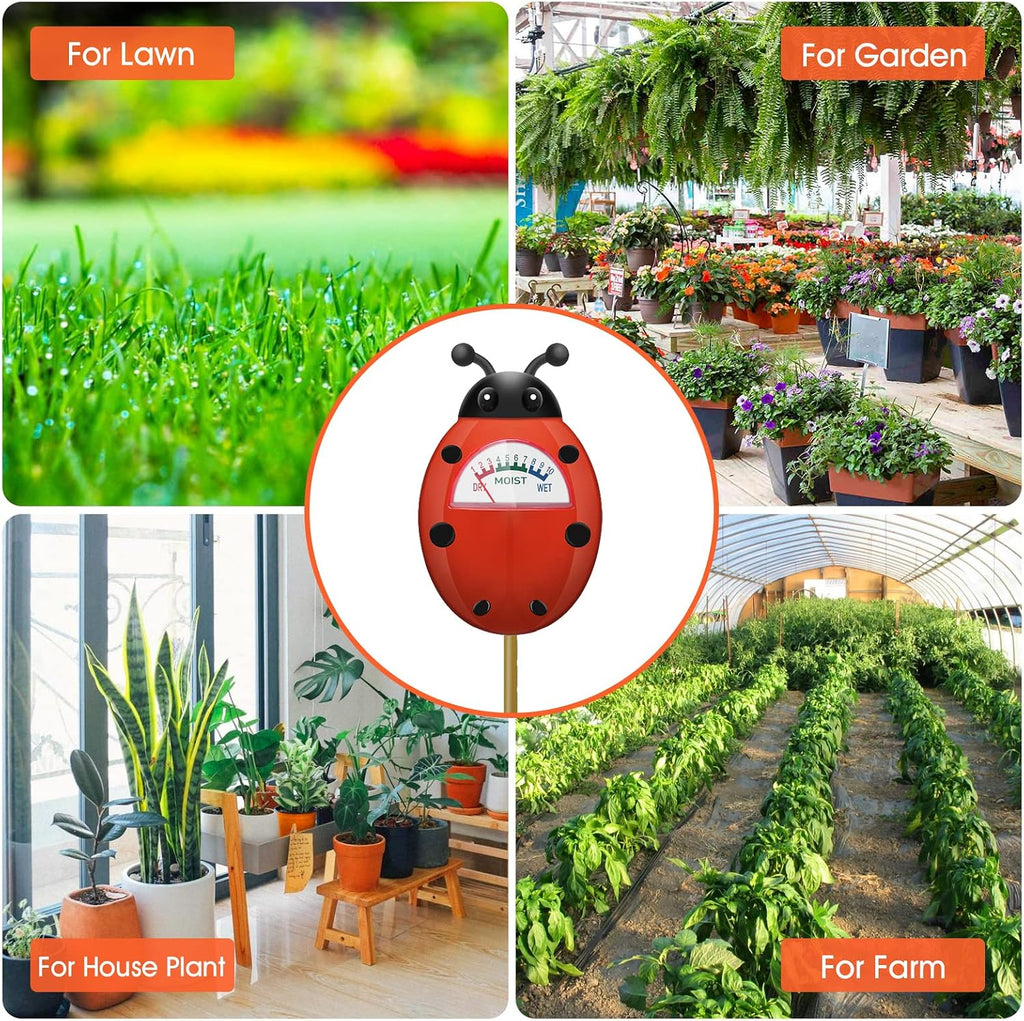 Soil Moisture Meter, Plants Moisture Meter, Gardening Tool Kits for Plant Care, Plant Water Monitor for Garden, Farm