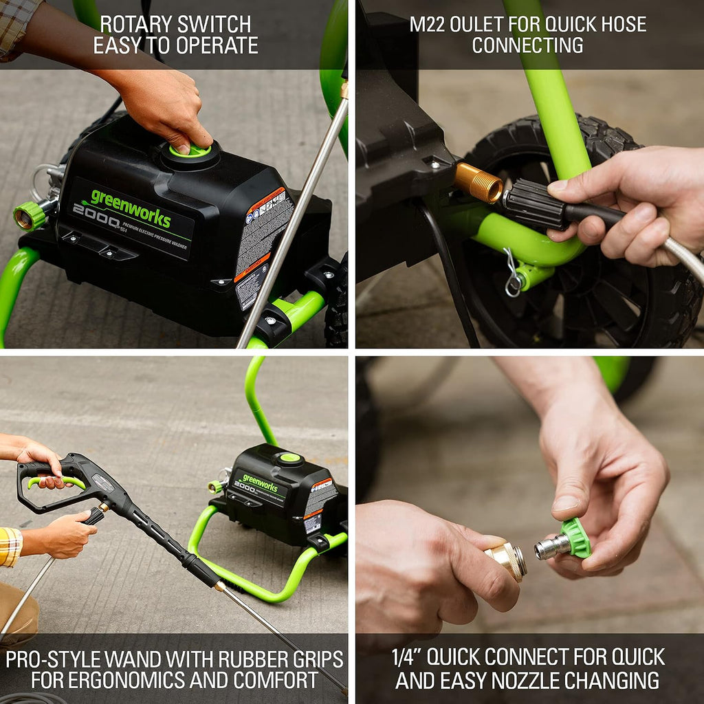 2000 PSI (1.1 GPM Max) Electric Power Washer