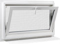Vinyl Hopper Basement Window 32" x 22" White