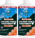 Holding Tank Treatment 32 oz – 10X Max Power RV Black Tank Cleaner, All-In-One Waste Digester & Odor Removal, Septic