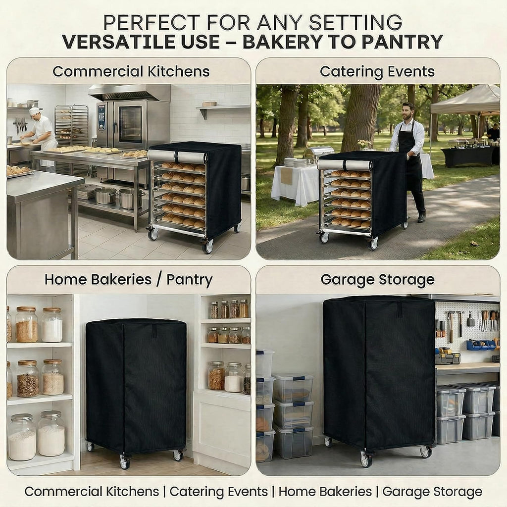 Commercial Bun Pan Rack Cover 21x27x33 Waterproof