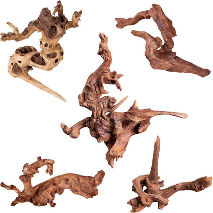 Natural Small Driftwood for Aquarium Decor Fish Tank Decorations | Natural Driftwood for Aquascaping and Reptile