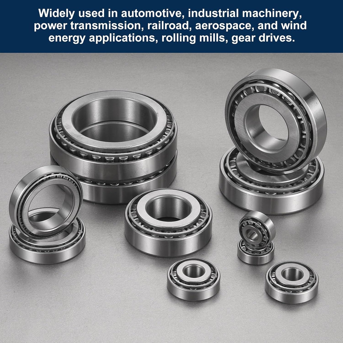 uxcell 32911 Tapered Roller Bearing Cone and Cup, 55x80x17mm, 2 Set