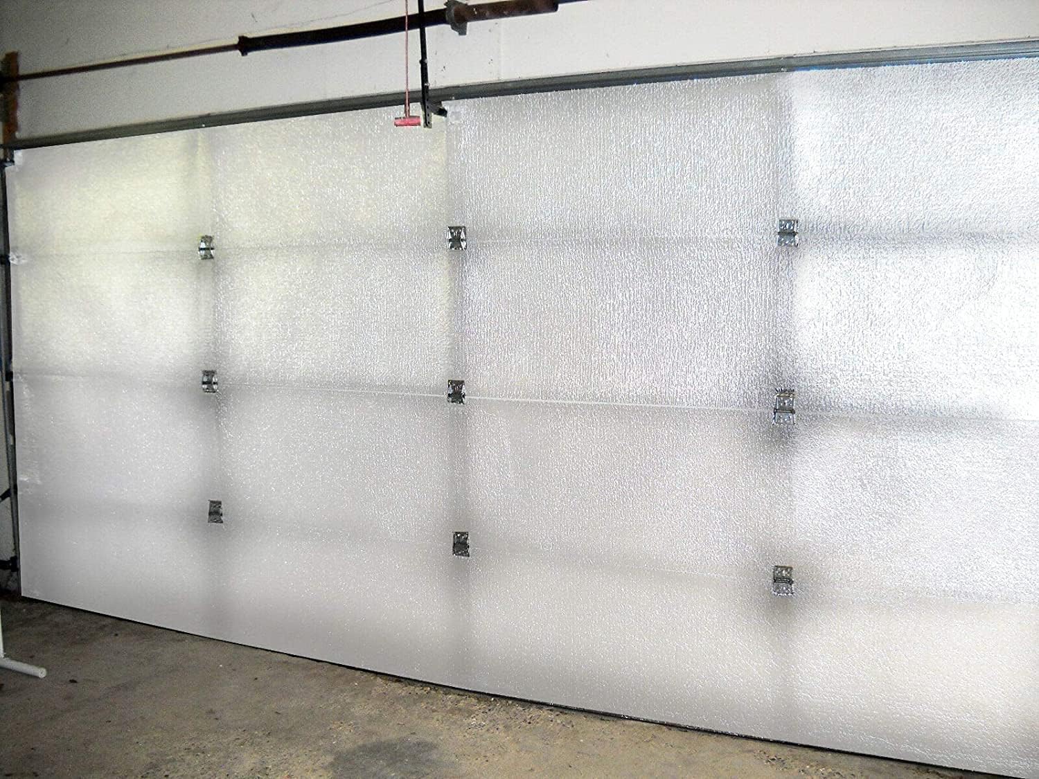 NASA TECH White Reflective Foam Core 2 Car Garage Door Insulation Kit 18 Ft (Wide) x 8 Ft (HIGH) R Value 8.0 Made in
