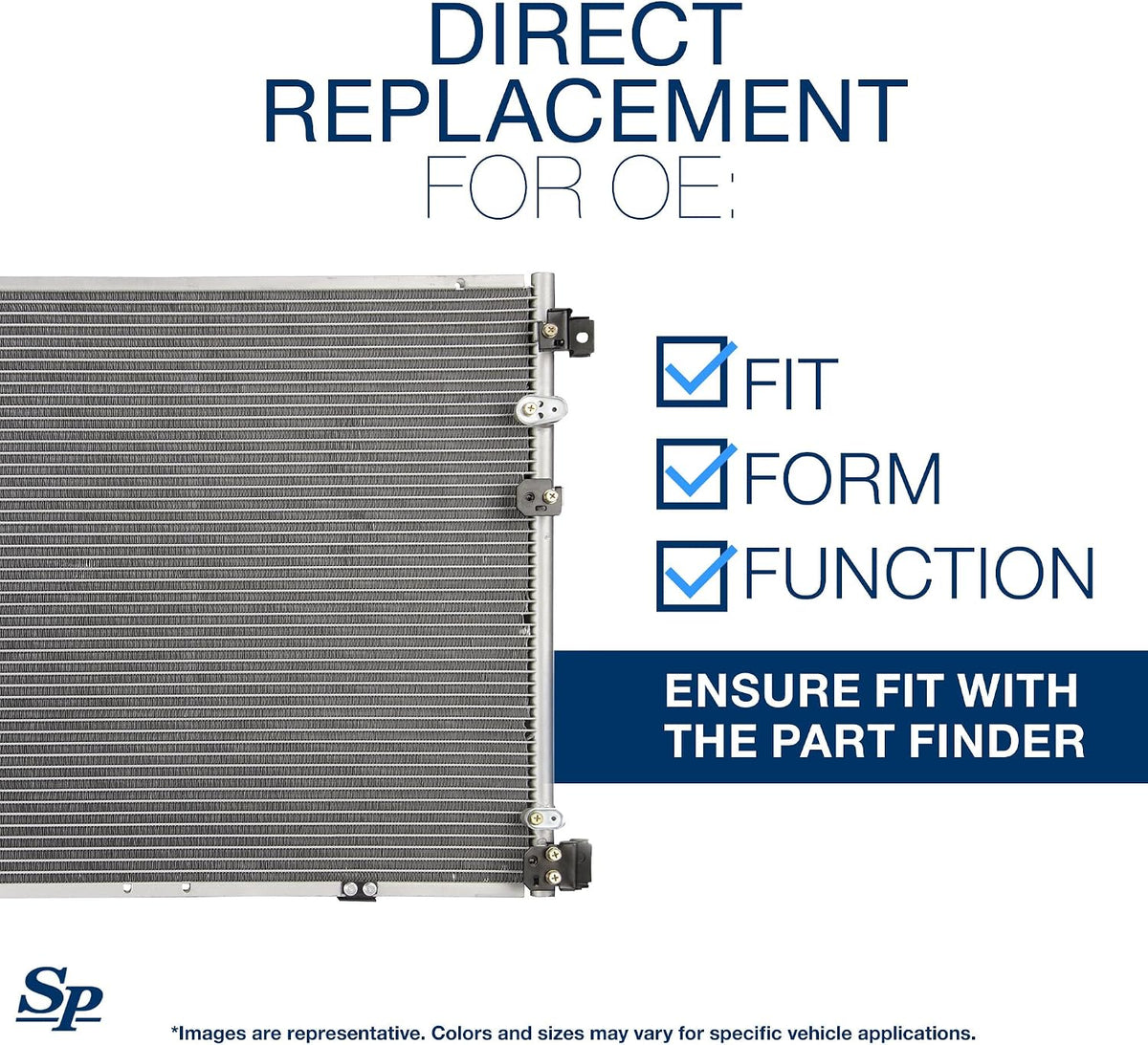 Spectra Premium 7-4283 Air Conditioning AC Condenser Compatible With Cadillac Escalade, Chevrolet Cheyenne, Silverado 1500, Silverado 2500, Suburban, Tahoe, GMC Sierra, Sierra 1500 and Yukon