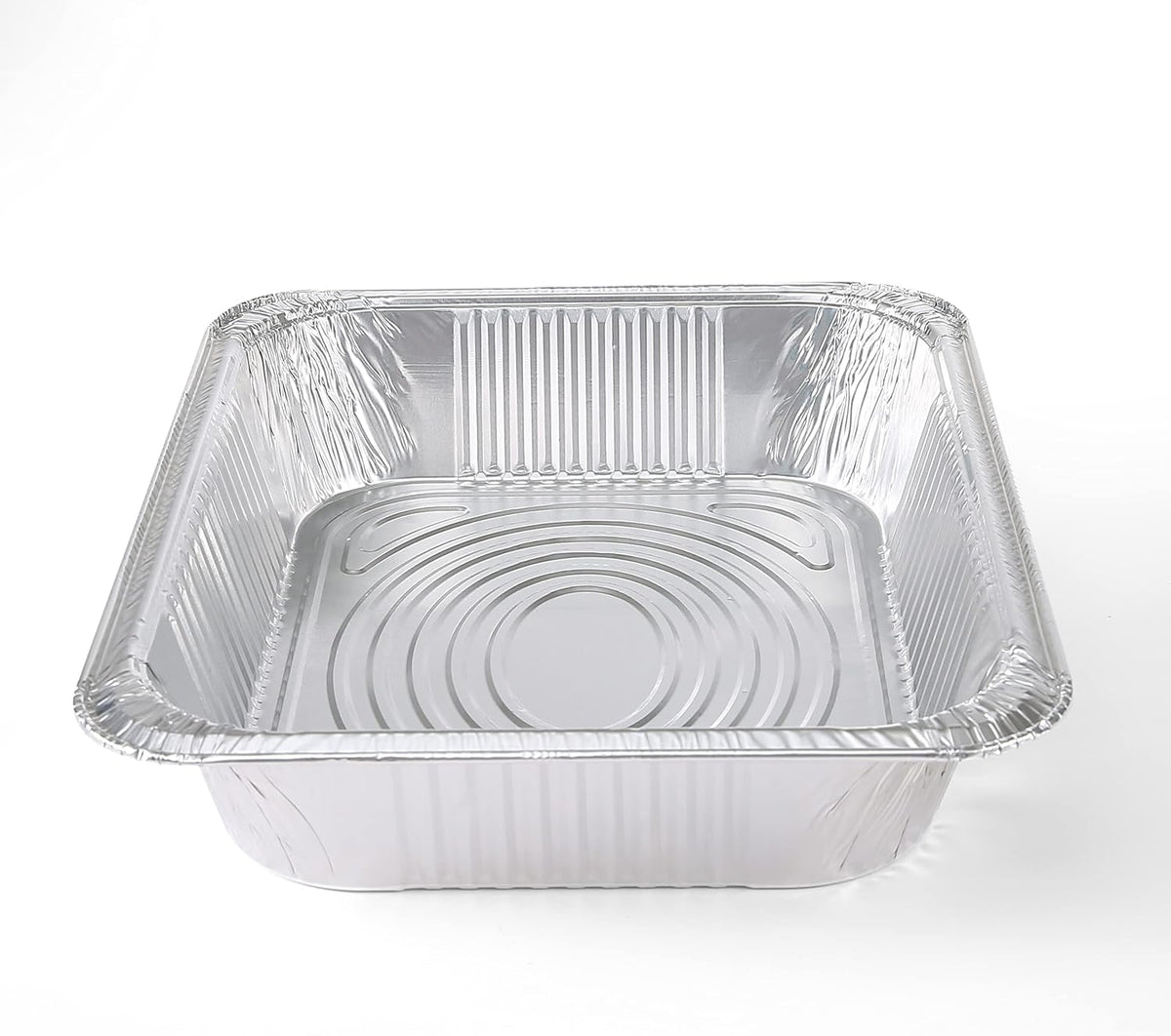 Disposable Half Size Aluminum Steam Pans, Deep Heavy Duty Foil Pans for Steaming, Baking, Roasting, Meal Prep