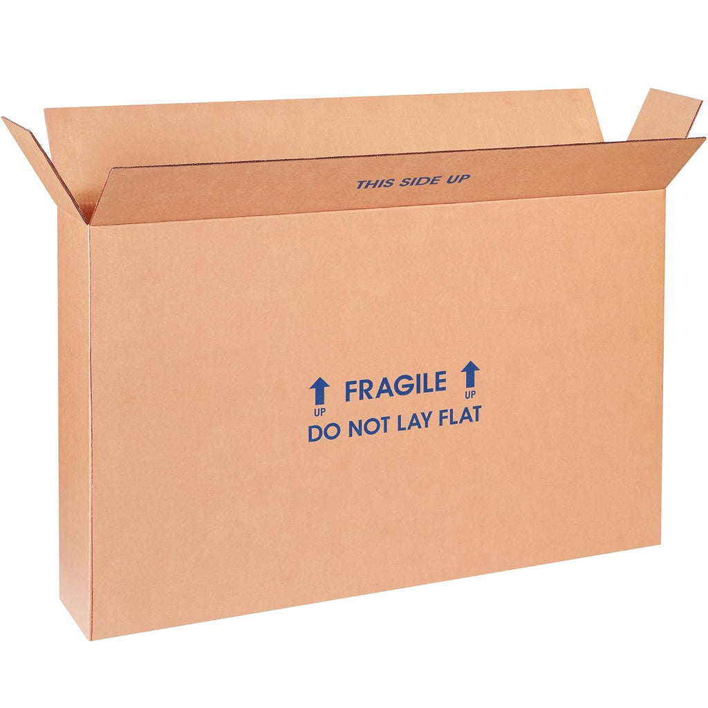 SN28620FPFOLMS Flat Panel TV Moving Boxes, 20" Height, 28" Length, 6" Width, Kraft (Pack of 5)