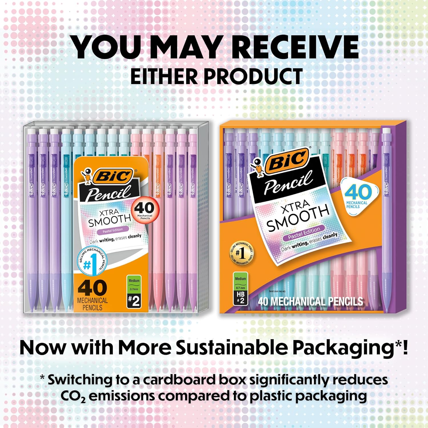 Xtra-Smooth Mechanical Pencils, 0.7 mm Medium Point, 40-Count | No. 2 Lead Resists Smudging and Erases Cleanly