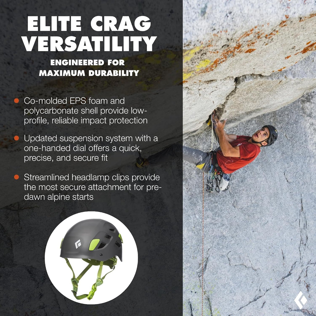 Half Dome Rock Climbing Helmet, Adjustable Fit, Ventilated