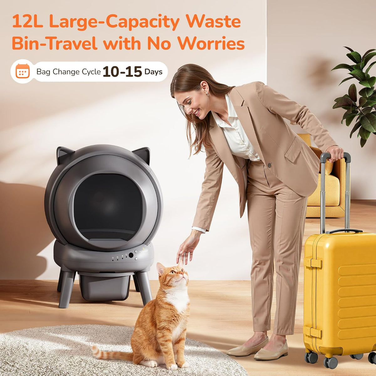 Automatic Self Cleaning Litter Box, Cat Litter Box, Robot Litter Box