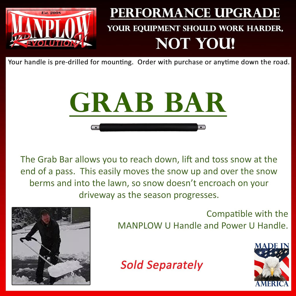 RevolutionX Snow Pusher with U Handle (32 Inch)