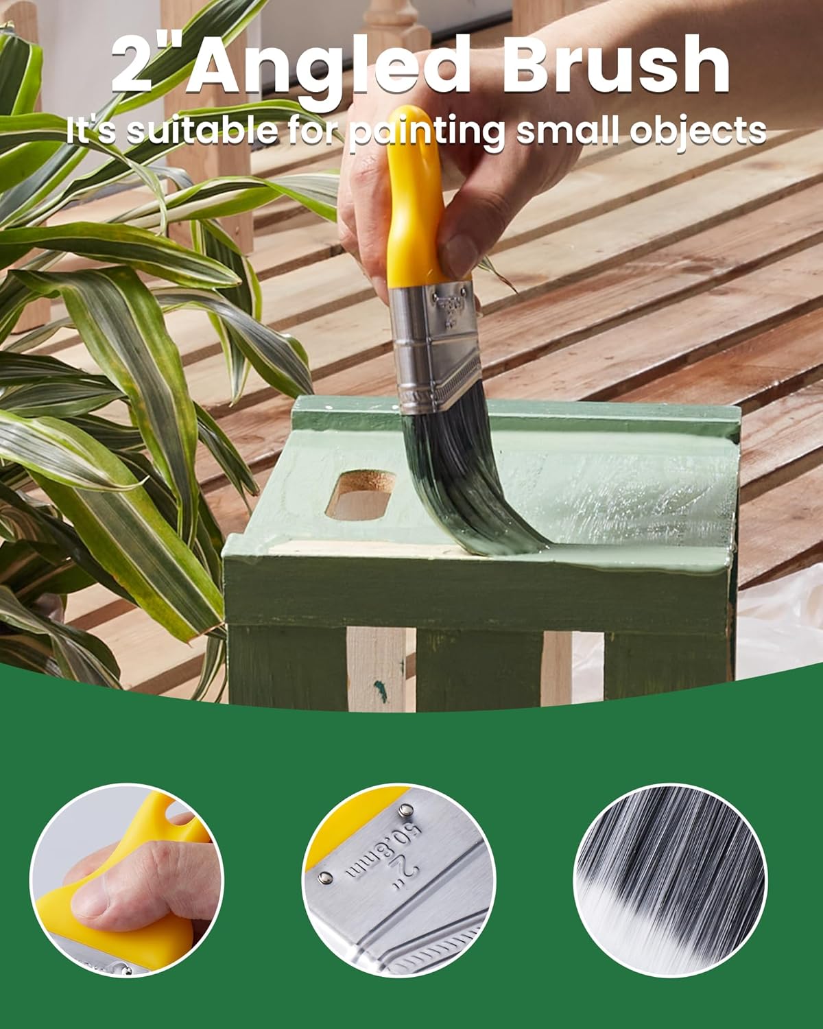 Paint Roller Kit with Extension Pole - 9 Inch Paint Roller with Tray, Mini Paint Roller 4 inch, Small Paint Brush, 16