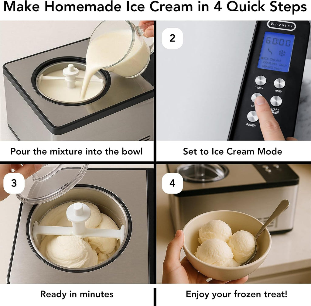 Automatic Ice Cream Maker, 2.1 Qt, ICM-200LS
