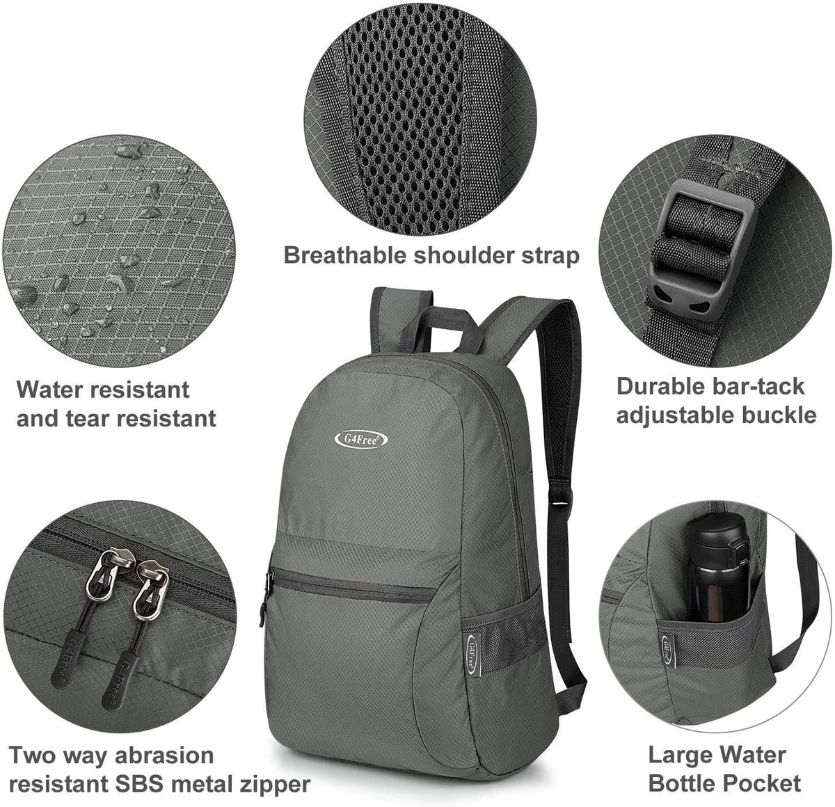 20L Lightweight Packable Backpack Travel Hiking Daypack Foldable Backpack for Men Women