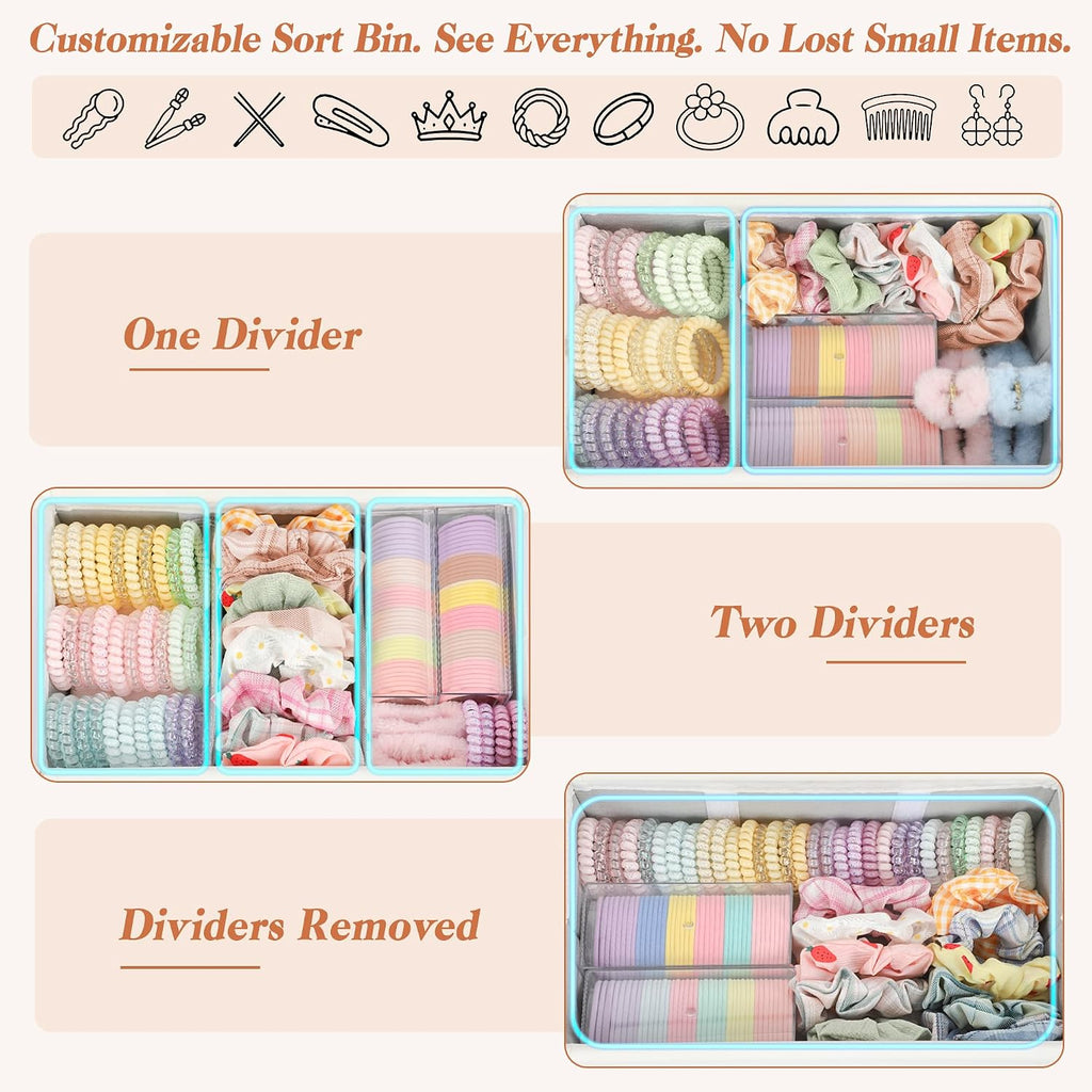 Headband Holder Stand - Versatile Organizer for Scrunchies, Bows & Claw Clips - Compact Hair Accessories Storage for