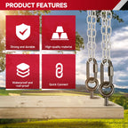 8 Pack M10 Chain Links, 3.5 in Quick Link Connectors, 2200 lb Capacity