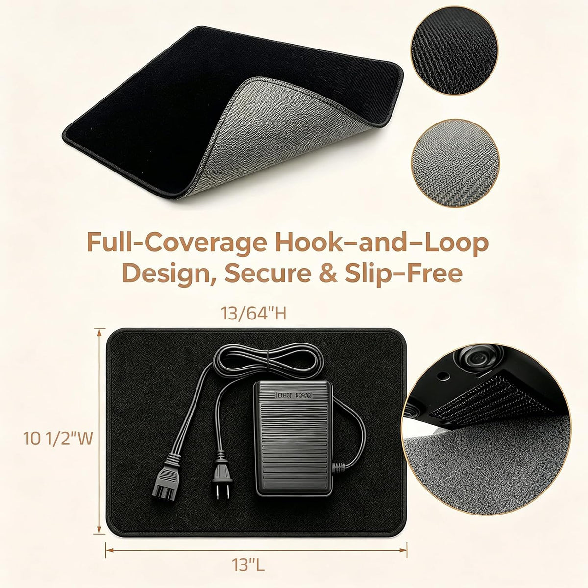 Sewing Machine Pedal and Power Cord for Singer, with Foot Pedal Mat Non Slip, Compatible with Singer #359102-001 2263 4423 e99670 8280 44s 4452 2277 4411 3116 3337 1304 M3220 3342 4432 1120 1507 50t8