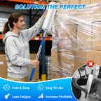 2-Pack 48 Inch Long Handle Stretch Wrap Dispenser Tool