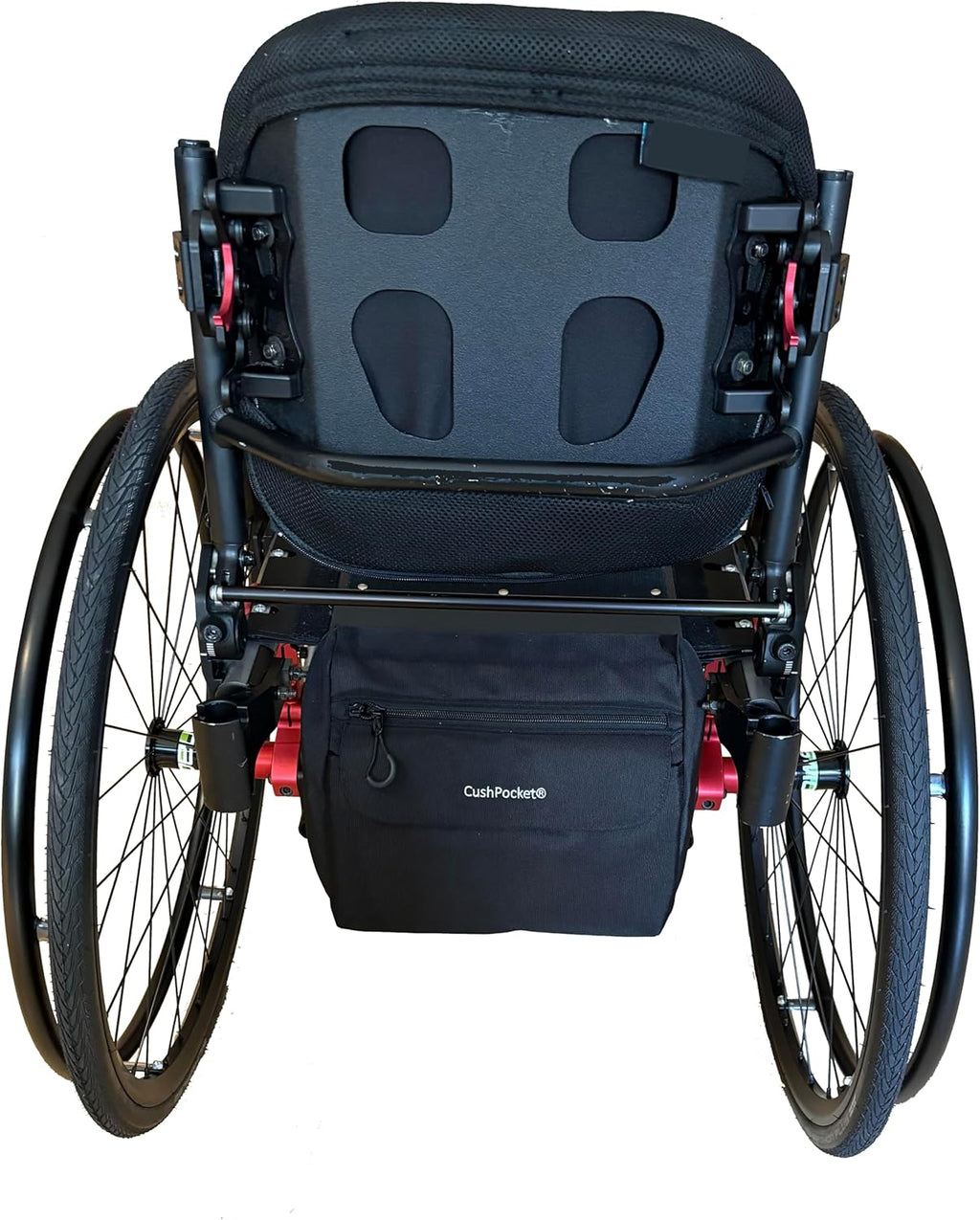 Wheelchair Bag by CushPocket- X-Large Premium Storage Bag with 2 Pockets,Magnetic Closure,Quality Zipper, and Durable