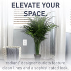 Legrand Radiant 15 Amp Decorator Duplex Outlet White 1 Pack