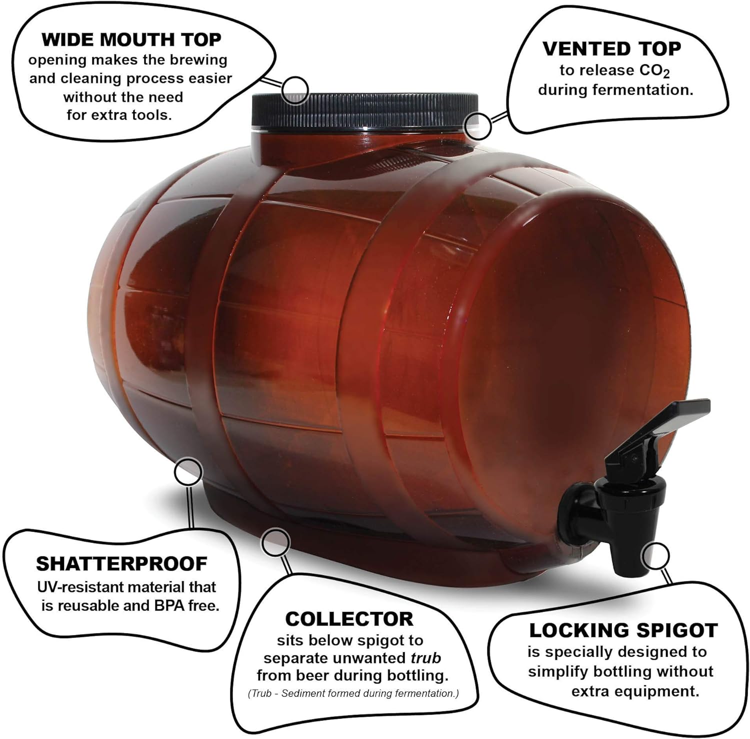 Craft Beer Making Kit 4 Gallon Complete DIY Home Brew Set Everything Included, Bottles, Refills Brew in 30 Minutes