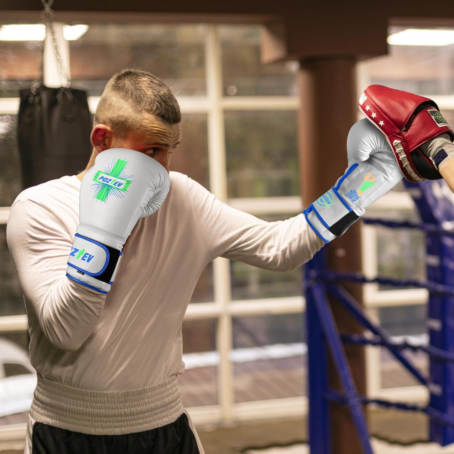 Boxing Gloves for Men & Women Professional Workout Gloves for Sparring, Heavy Bag Training - Muay Thai Focus Mitts