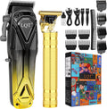 Professional Hair Clippers for Men, Cordless Beard Trimmer Set, Barber-Grade Tool with USB Charging, Lightweight &