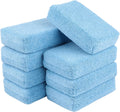 Microfiber Applicator Pad-8 Pack, Car Wash Sponge, Blue | Car Sponge and Cleaning Pads, Perfect for Effortless Wax
