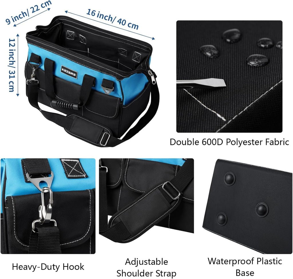 8-in-1 Concrete Finishing Tools Kit: Magnesium Float, Finishing & Pool Trowel, Gauging & Brick Trowel, Concrete