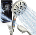 High Pressure Handheld Shower Head with Filter, 10 Spray Modes, Classic Nickel