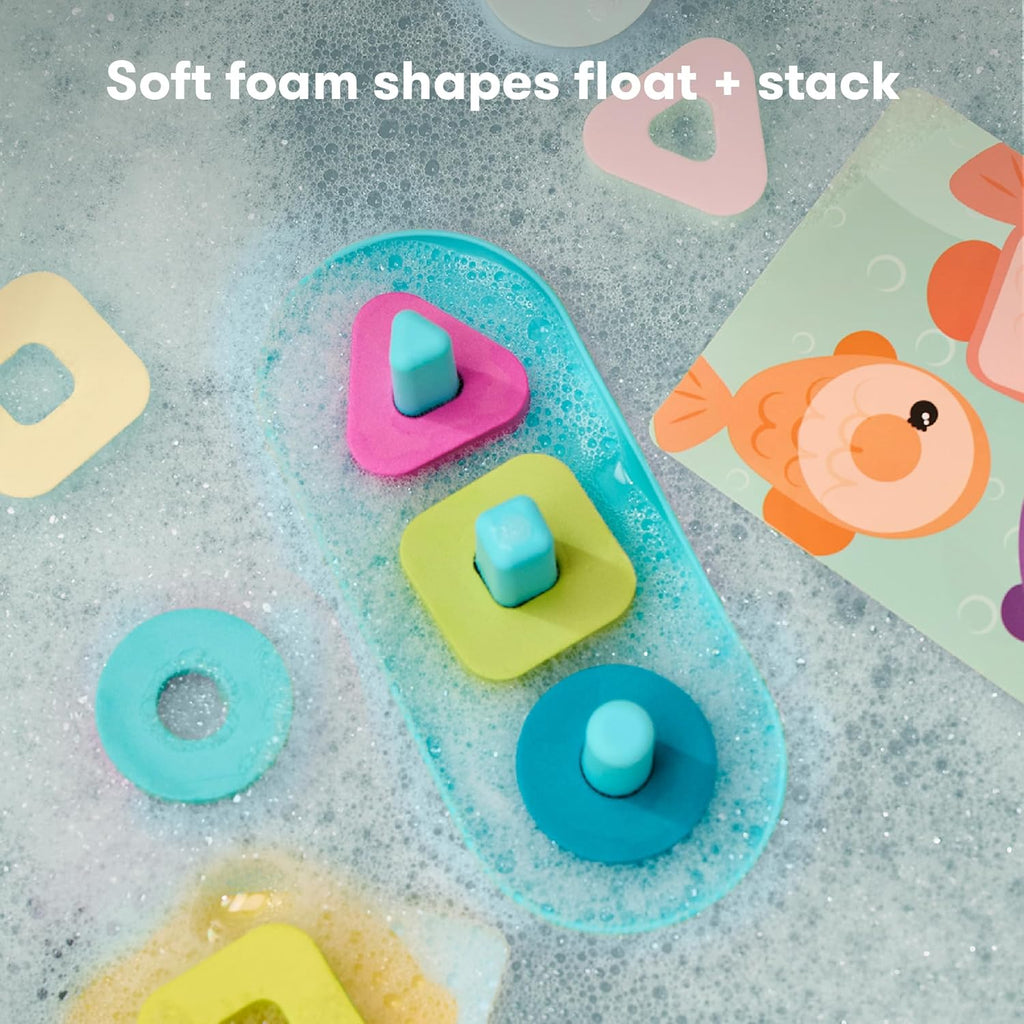 Frida Baby Sort + Solve Bath Puzzle Bath Toy, Matching + Sorting Bath Toys for Toddlers, Play with Purpose, Develop