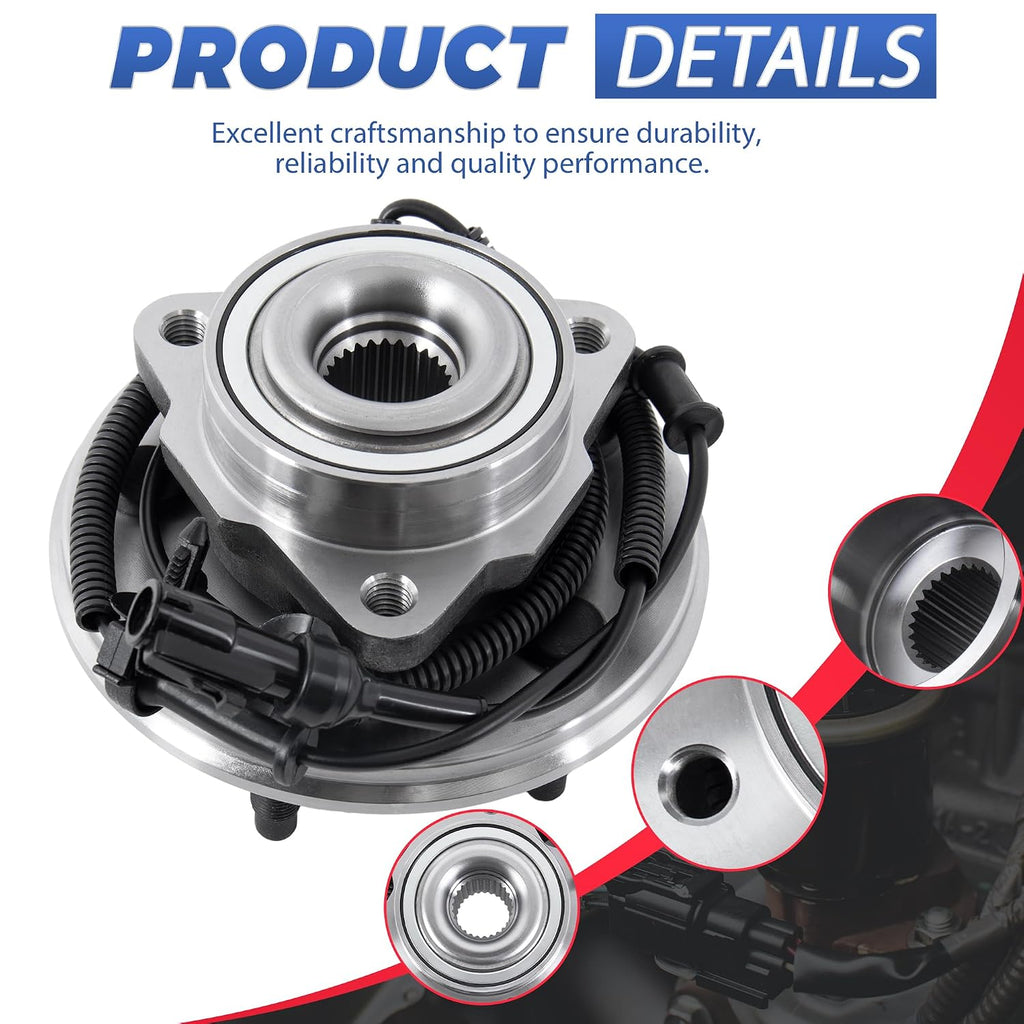 515050 Front Wheel Bearing Hub Assembly Compatible with 2002-2005 Explorer