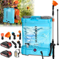 Battery Powered Backpack Sprayer 4.2 Gallon with Auto-Mixing System, Dual Battery System, Compatible with Makita 21V